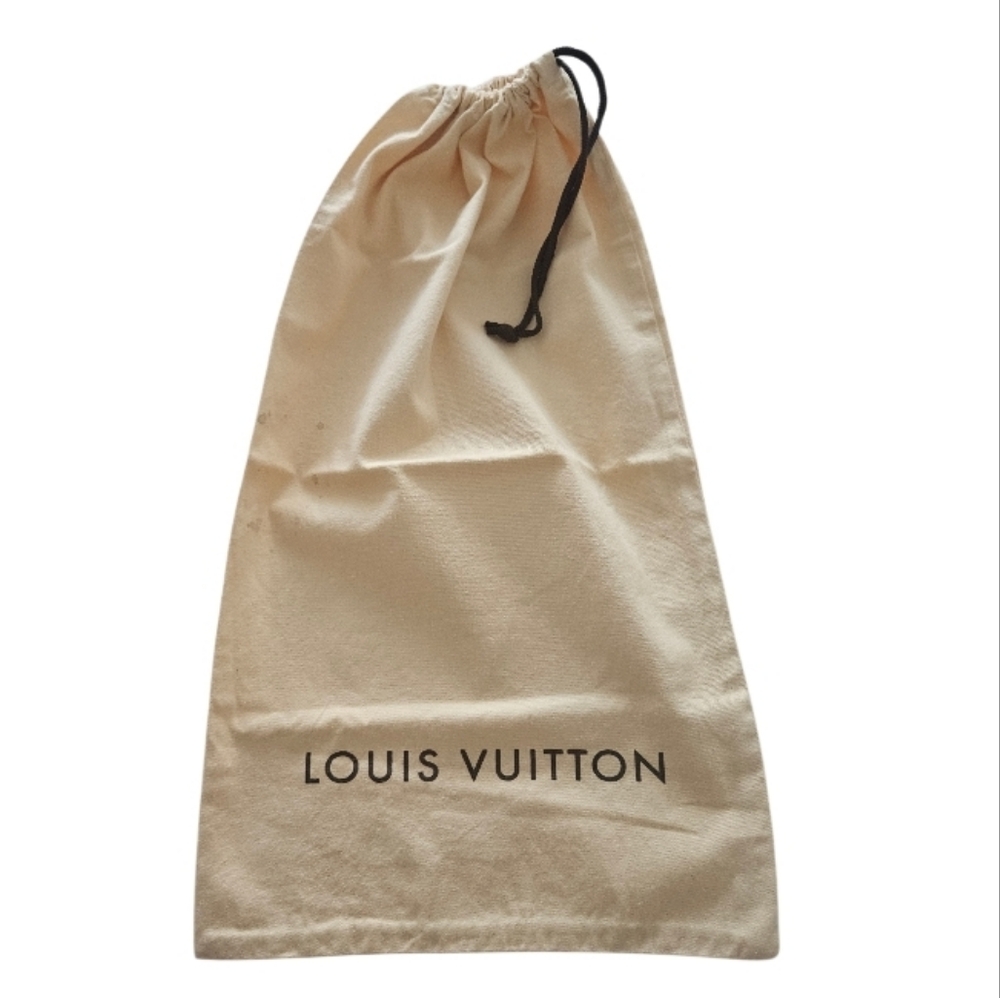 Louis Vuitton Cream Cotton Empty  Storage Bag Large 23" x 13"